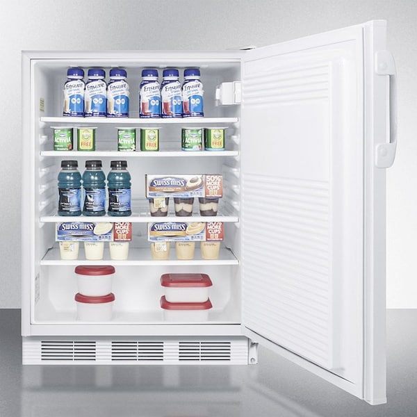 Summit Appliance Div. Summit ADA Comp Built in Undercounter Refrigerator 5.5 Cu. Ft. White AL751WLBI - main
